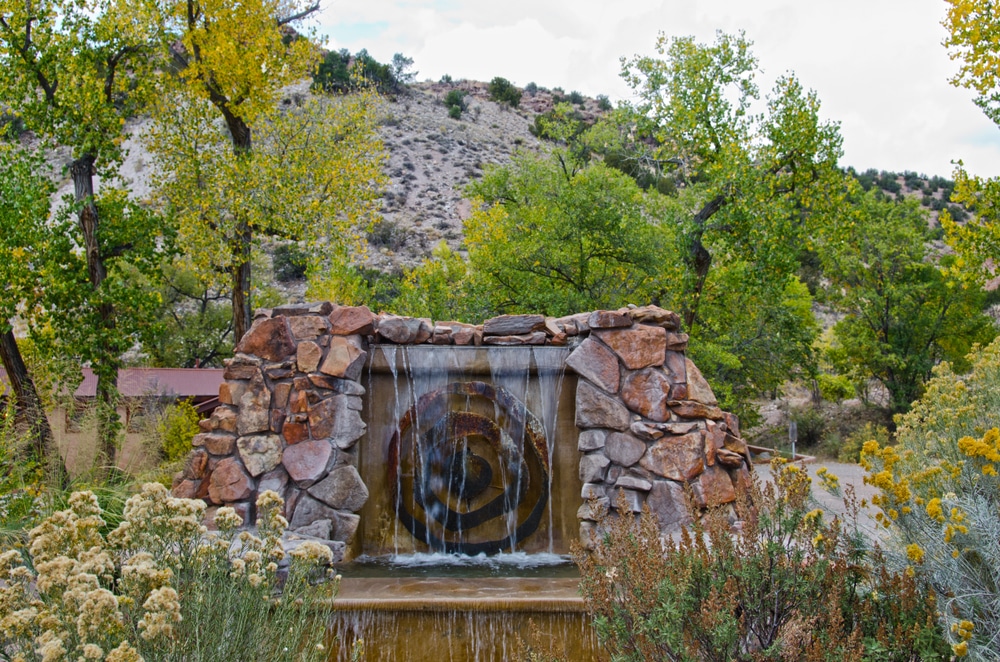 The Entrance to Ojo Caliente, one of the best Santa Fe hot springs to visit after enjoying the spas in Santa Fe